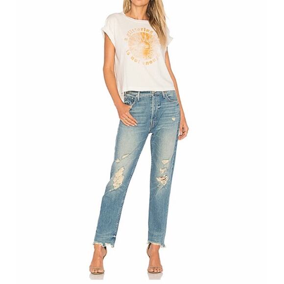 MOTHER Denim - MOTHER Blue Straight Leg Jeans